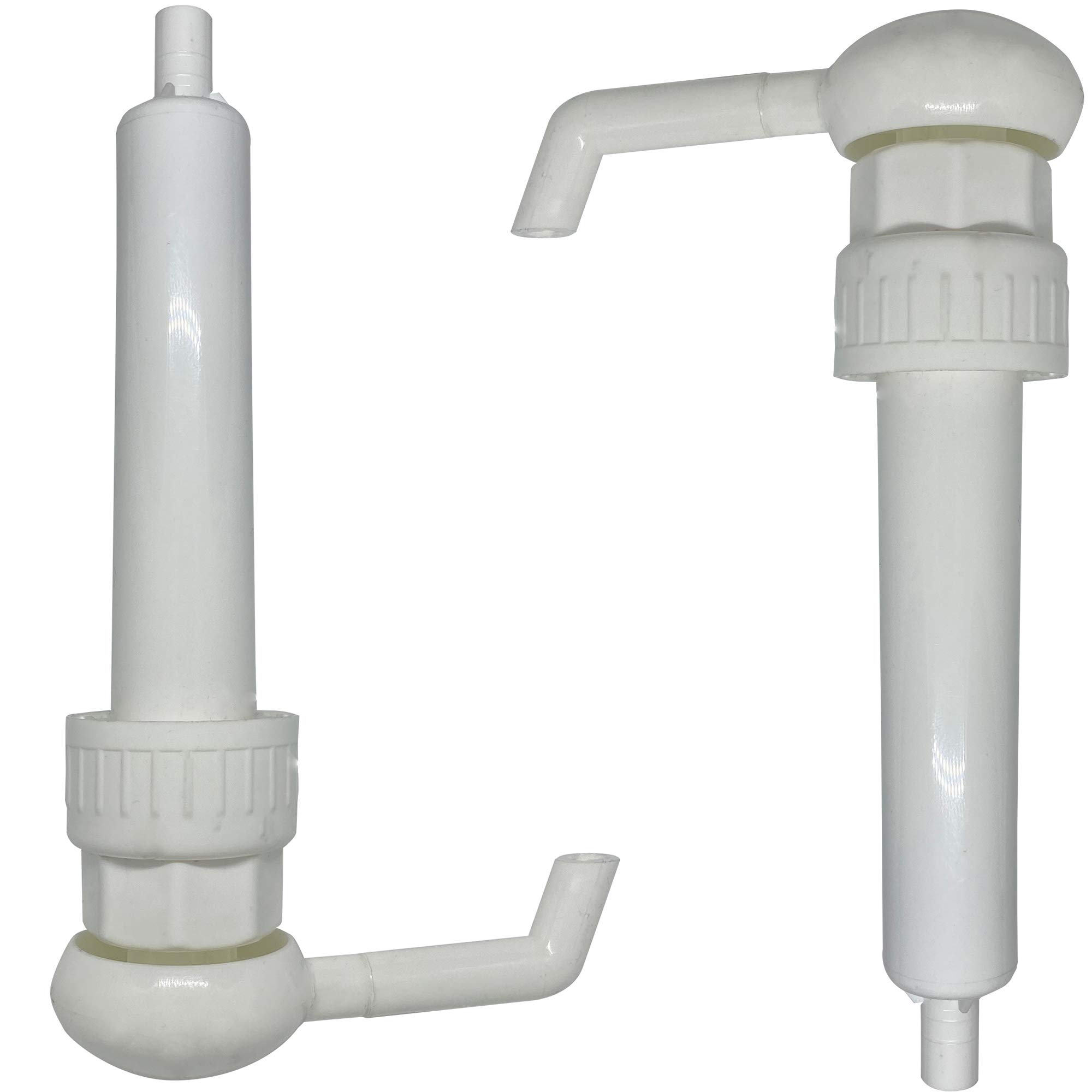 Ibex Mart Pack of 38MM Pump Dispensers to Suit 5 Liter Containers Dispenses 15ML Dose - White (2)