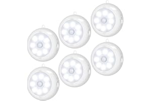 BLS Motion Sensor Light Indoor, LED Night Light Closet Lights, Under Cabinet Battery Powered Ceiling Lights, AA Battery Opera