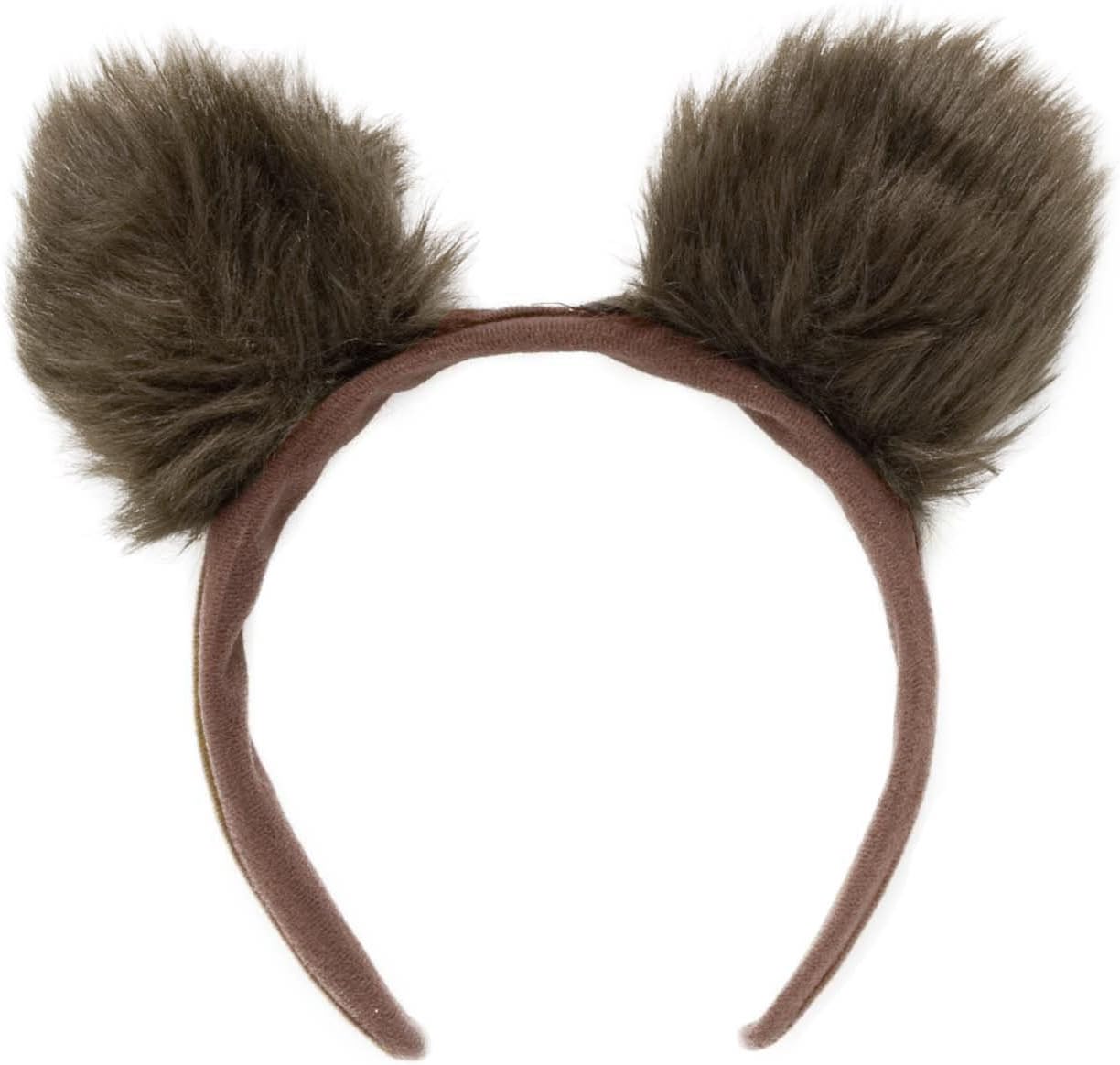 Brown Fluffy Bear Ears On Headband Animal Fancy Dress Accessory Kids