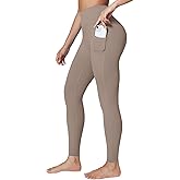 BRXL Leggings for Women High Waist Tummy Control No Front Seam Yoga Pants with Pockets for Workout Gym Running 25"