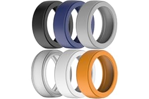 LevyPan Silicone Ring Protector Compatible with Oura Ring Gen 3 and All Smart Ring, Elastic Smart Ring Cover for Men and Women (6PCS, M(9/10/11))