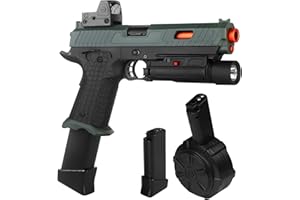 TOMATONG Gel Toys X5,Upgrade Version for X2 Full Auto Gel Toys with Goggles and Drum,for Christmas Easter Outdoor Games, Ages 14 Years Old and up and Adults,Green