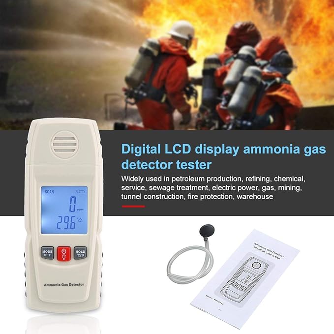 Digital LCD Display Ammonia Gas Detector BENETECH GM8806 ...