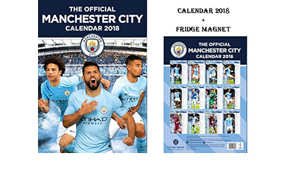 Manchester City oficial calendario 2018 + Manchester City ...