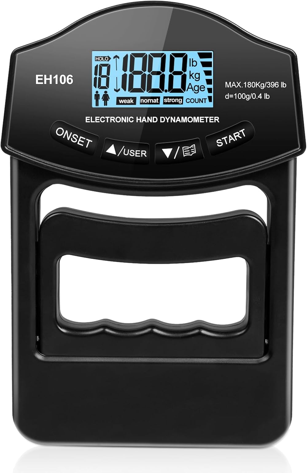 OSDUE Electronic Hand Dynamometer 396 lbs 180 kg Grip Strength Meter