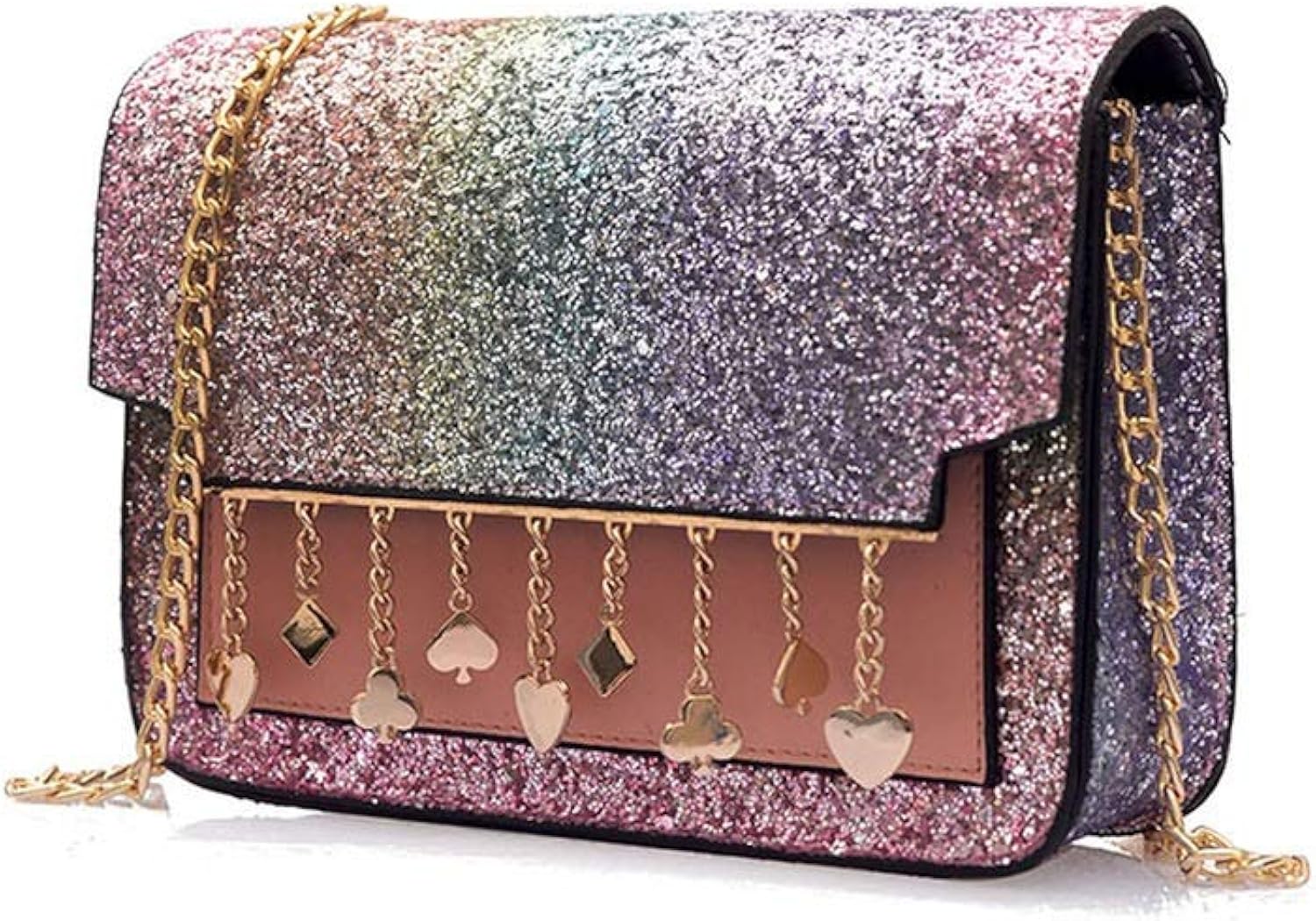 Designer Rainbow Color Women Flap Bag Tassel Pendant Messenger Bags