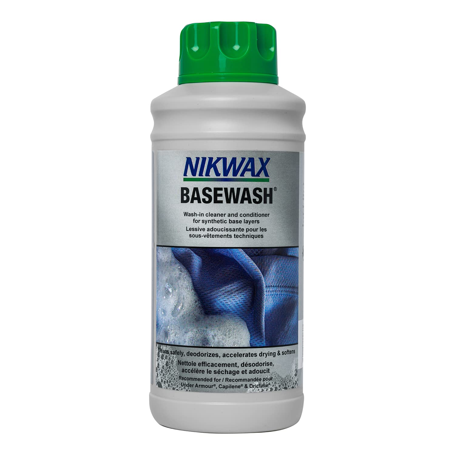Nikwax Basewash 300ml, High Performance Deodorising Sports Fabric Cleaner & Conditioner, Cleans Away Odours, Makes Fabric Dry Faster, Enhance Cooling & Remove Sweat, Boosting Comfort & Performance
