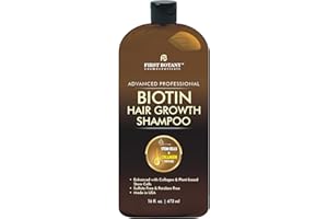 FIRST BOTANY Hair Regrowth and Anti Hair Loss Shampoo 16 fl oz, with DHT blockers, Collagen & Stem Cells- Daily Hydrating, Detoxifying, Volumizing Shampoo For Men and Women