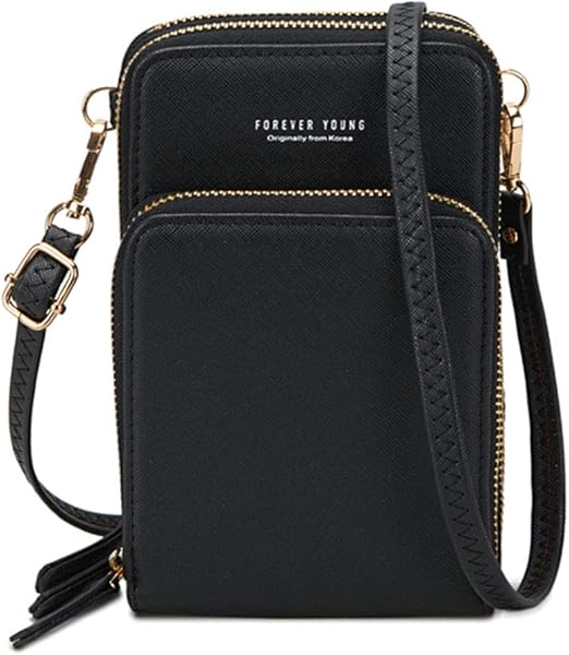 forever young crossbody cell phone shoulder bag