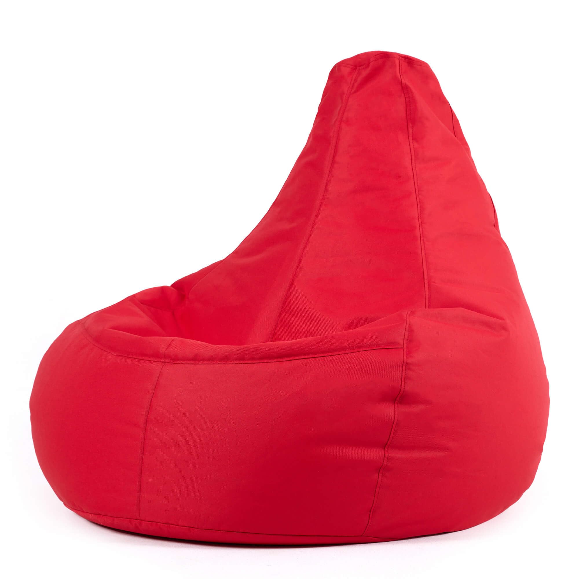 Bean Bag Bazaar Dalton Gaming Bean Bag Chair, Red, Water Resistant Fabric, Beanbag for Indoor and Outdoor Use with Filling Included, Gaming, Bedroom, Living Room, Garden