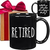 Funny Retirement Coffee Mug, What Do You Call a Person Who is Happy on a Monday, Inspirational Retiring Birthday Christmas Gifts for Men Women Him Her Coworker Boss Friend BFF (Black)-