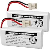 Cerepros 2-Pack BT162342/BT262342 2.4V Battery Packs for VTech Cordless Phone