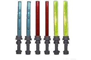 LEGO Lot of 6 Lightsaber for Small Minifigures (2 Red, 2 Blue, 2 Yellow)
