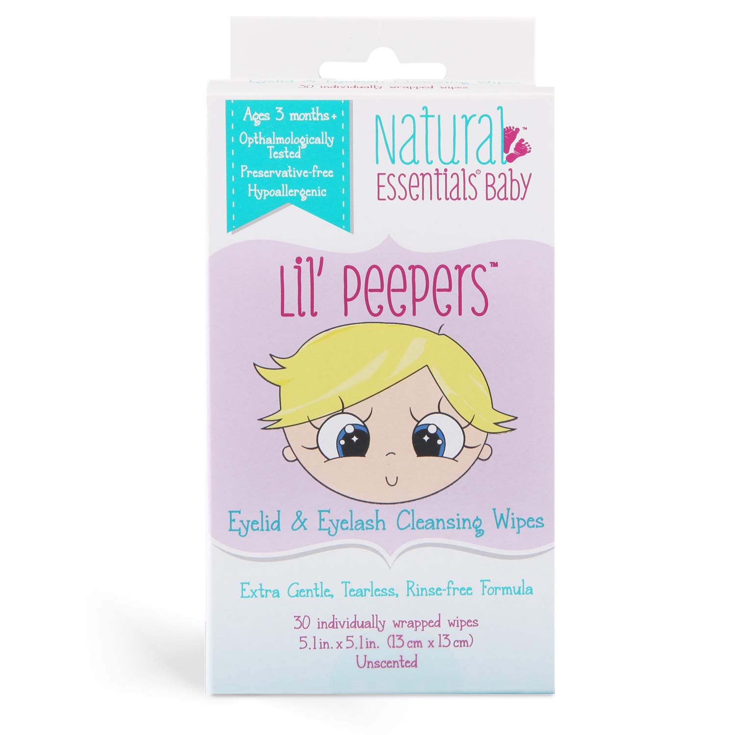 OCuSOFT Baby Eyelid and Eyelash Cleanser PreMoistened Pads 20 Count