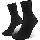 MissShorthair 100% Pure Premium Cashmere Bed Socks Cozy and Warm Luxury Socks for Women & Men Comfort for Cold Nights