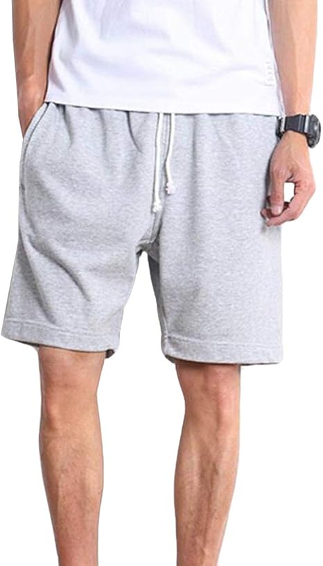 Amazon Baluote メンズ ハーフパンツ 夏 無地 ゆったり スポーツパンツ カジュアル ルームウェア 五分丈 ズボン コットン おしゃれ ビーチパンツ アウトドア 通気吸汗 ショートパンツ 通販