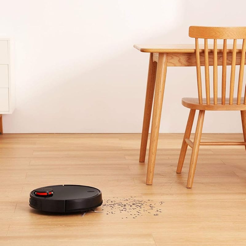 Xiaomi Mi Robot Vacuum Cleaner Mop Pro, poder de sucção 2100Pa autonomia 110min 180m², deteção de obstáculos, planeamento de rotas, paredes virtuais, comando de voz e através da aplicação - Preto