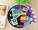 BLUE PANDA 90s Party Paper Dinner Plates - 9-Inch, 80-Count, Blue I Love the 90s Design - 1990s-Inspired Tableware for Birthday & Themed Decor
