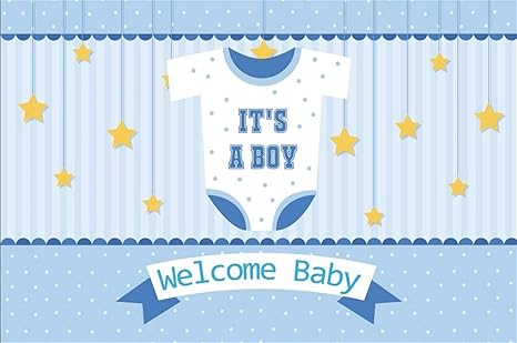 Amazon Com Laeacco 5x3ft Welcome Baby It S A Boy Backdrop Vinyl