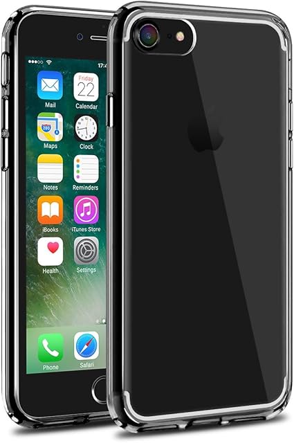 Amazon Co Jp Angix Iphone8 ケース Iphone7 ケース クリア 耐衝撃 アクリル板 擦り傷防止 透明 ブラック 家電 カメラ