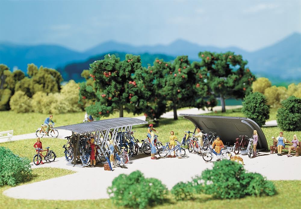 Faller 272535 Bicycle Stands and Bicycles Set of 2