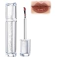 Lip Gloss, Ice Watery Lip Gloss, Ice Iron Tinted Lip Tint, Jelly Hydrating Lip Gloss, Moisturizing Nonstick Tinted Gloss Lip Oil (06 Cold Dew Tea)