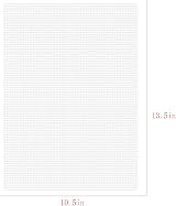 iHMeiju Plastic Canvas Sheets 6 Pack 10.5x13.5 Inches Craft Mesh Eye Mesh view 6