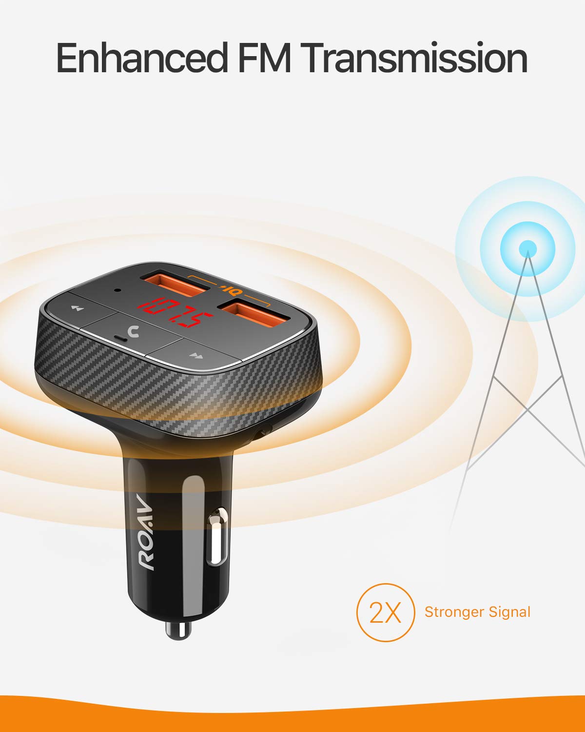 Roav By Anker Smartcharge F0 Fm Transmitter Bluetooth Receiver