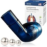 MillSTEPS Expiratory Breathing Exerciser Breathing Exercise Device for Lungs,Mucus Relief and Lung Expansion Device - Clear M