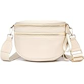 Eslcorri Crossbody Bags for Women - Fashion Sling Purse Shoulder Bag Fanny Pack Leather Causal Chest Bum Bag Cross Body Purse