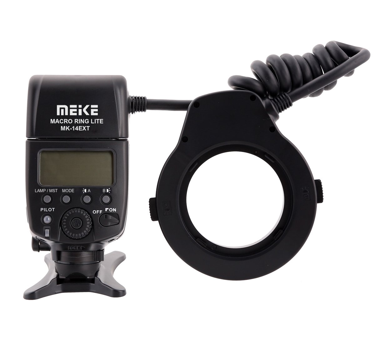 MK-14EXT Macro i-TTL Ring Flash Compatible with Nikon LED Auxiliary Light Standard ISO Hot Shoe