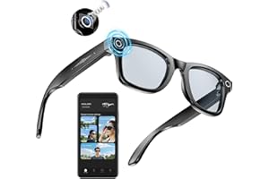 AI Smart Glasses 4K HD Camera, BT Call, 800W Anti-Shake Camera Glasses with Video Recording Dual Mic, Simultaneous Interpretation/GPT Identify Objects, 270mAh Blue Light Glasses（Black）4.7 out of 5 stars 22$106.99
