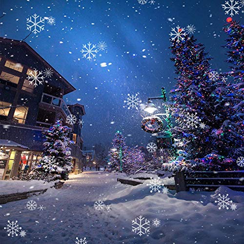 12 Pattern Decorative Projector Light - Snowflake Christmas Lights Outdoor Indoor for Multi Celebration Conditions Holiday Seasonal Lighting House Decorations - Thumbnail 4