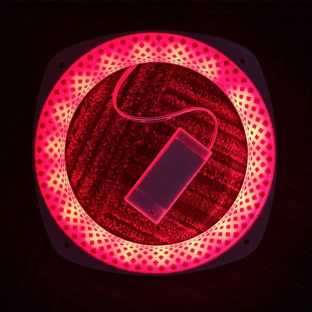 Blinngo Cornhole Lights, Waterproof Cornhole Light Played in Park，Durable Cornhole Lights for Hole with in Molding Label Design,Soft and Bright Light, 2set (Red A)