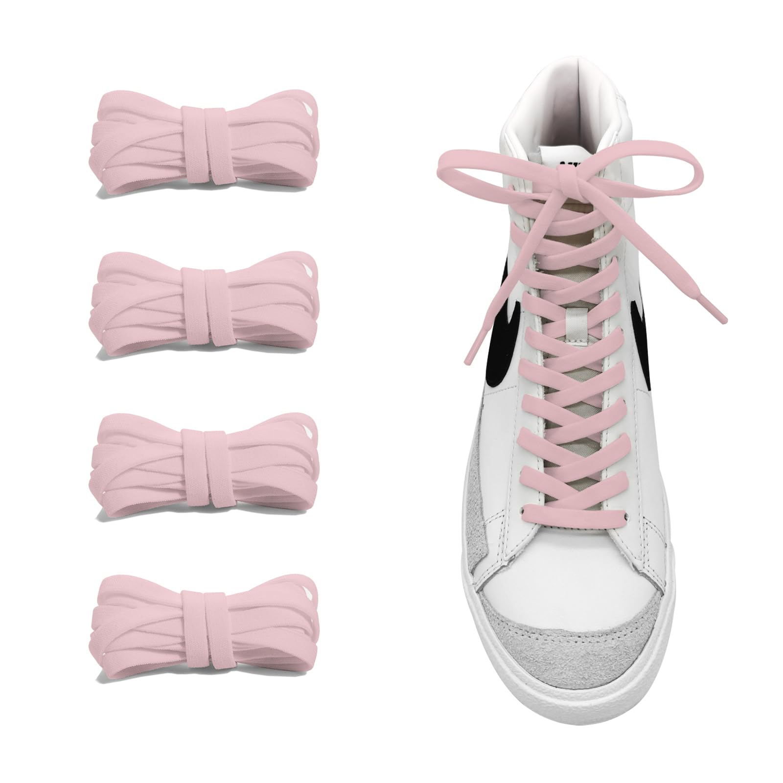 UamGlsob 2 Pairs 5/16" Flat Elastic Shoe