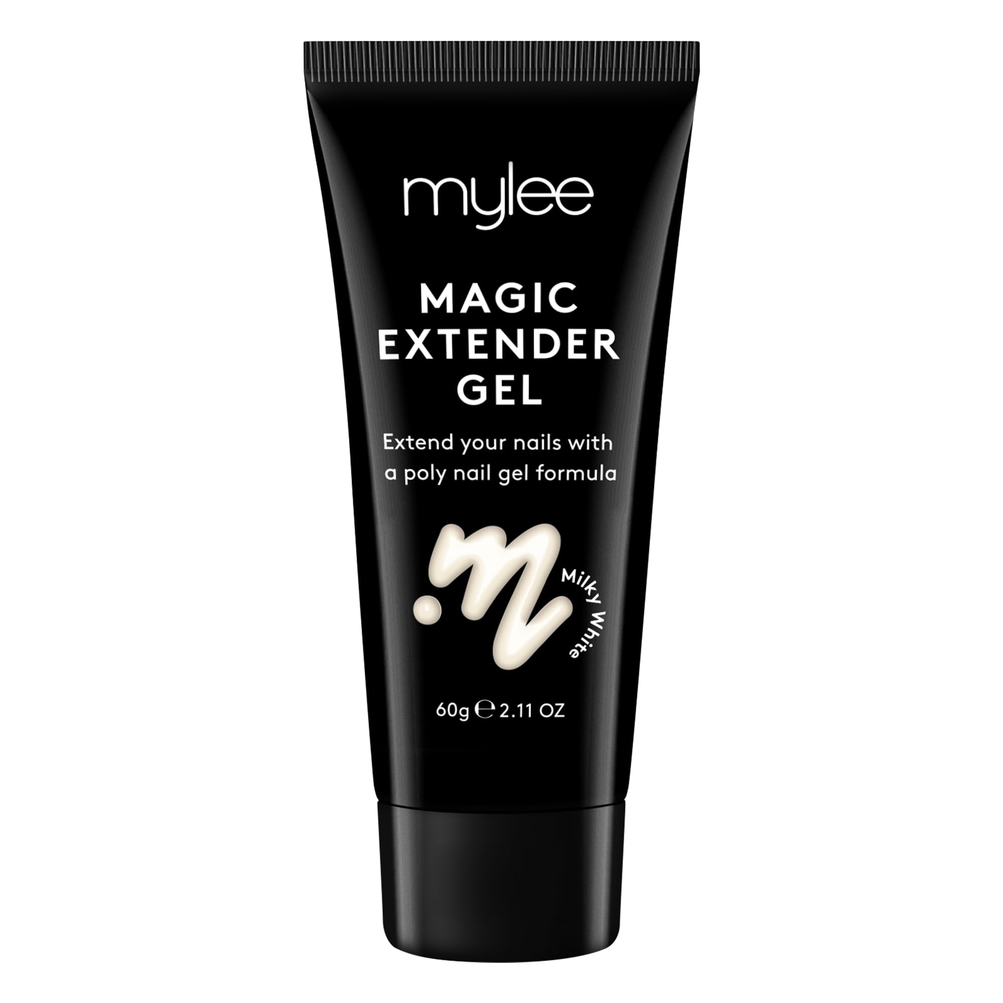 Mylee Magic Extender Gel [Milky White] – Long Lasting Wear, Natural Look, Nail Extension Gel, for Beginners & Salon Professionals, Acrylic Nail Thickening Builder Gel, Nail Art - 60 Gram Tube