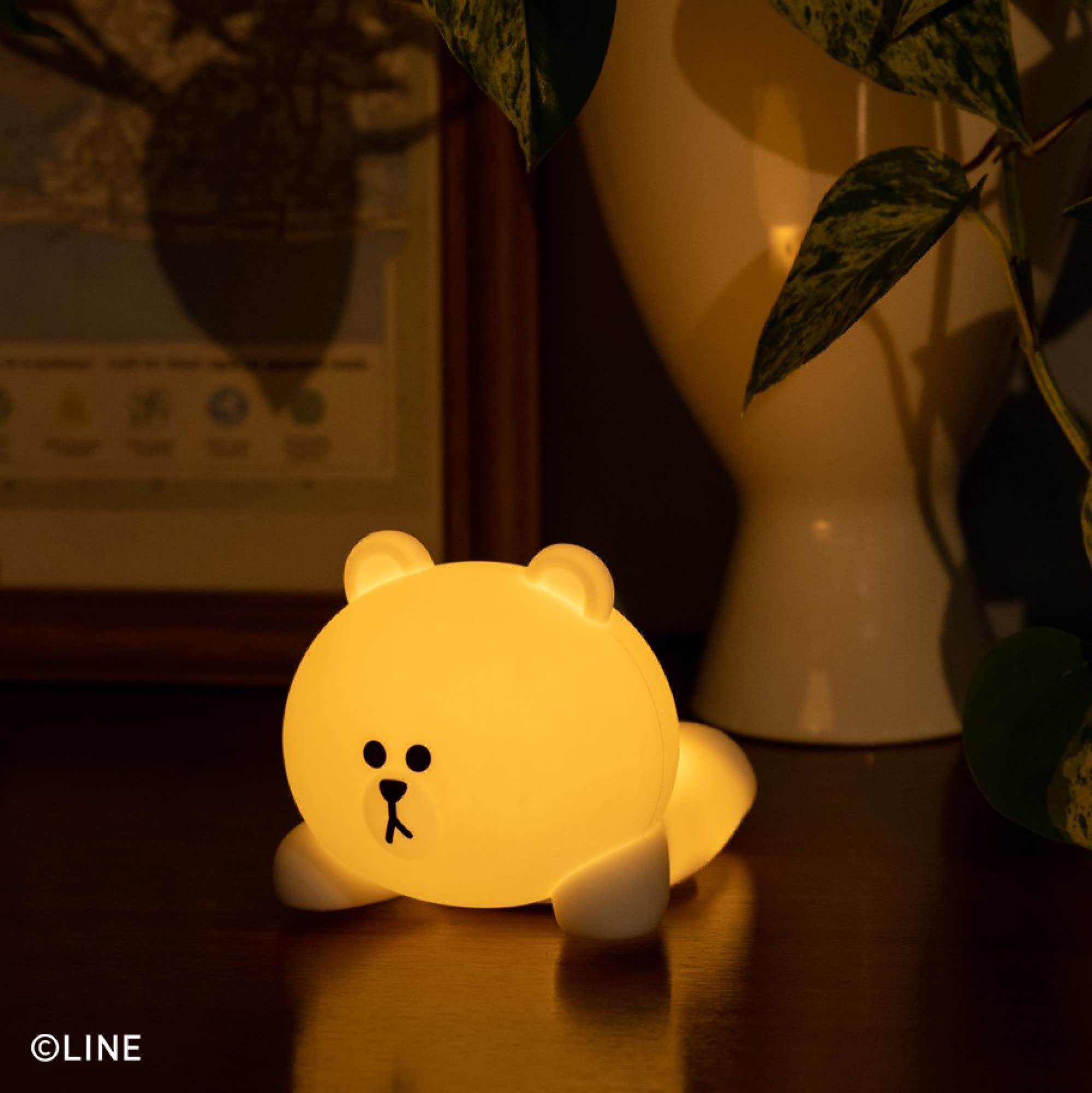 【LINE FRIENDS ムック本 付録】ラインフレンズ お部屋ライト ブラウンver.