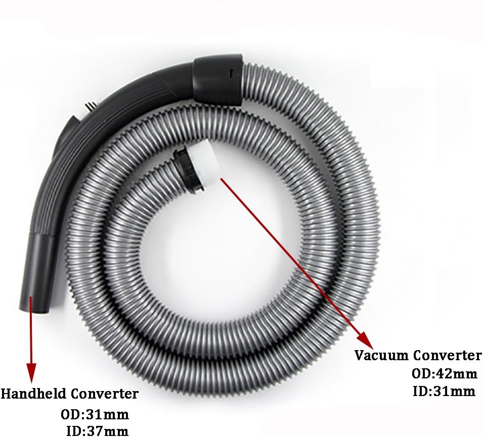 5.74' Extension Vacuum Hose with Handle Fit All 1 1/4" Vacuum Cleaner Hose Replacement Vacuum Attachement Vac Hose Kit 5.74 Feet Length: Home Improvement