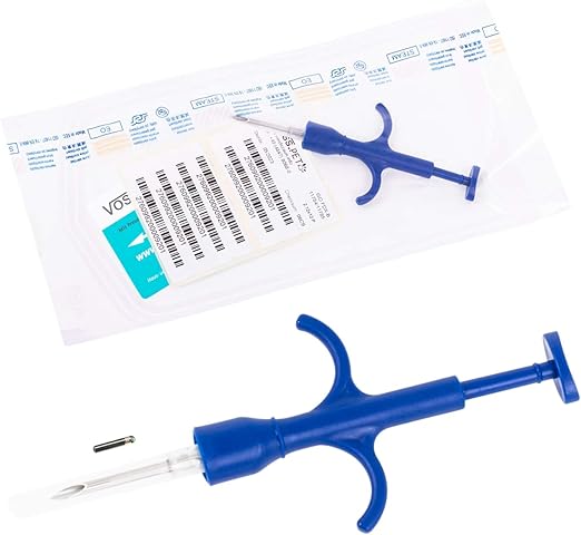 Vosspet 1x Rfid Chip Tierchip Für Katze Hund Iso Transponder Mikrochip Injektor Pass Chippen