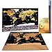 Scratch Off World Map With Clip on Camera Lens for Phone, Scratch off Tool, Microfiber Cloth, and Travel EBook|Detailed Cartographic Poster, Glossy Finish, Easy To Scratch & Wall Hang|32in x 23in