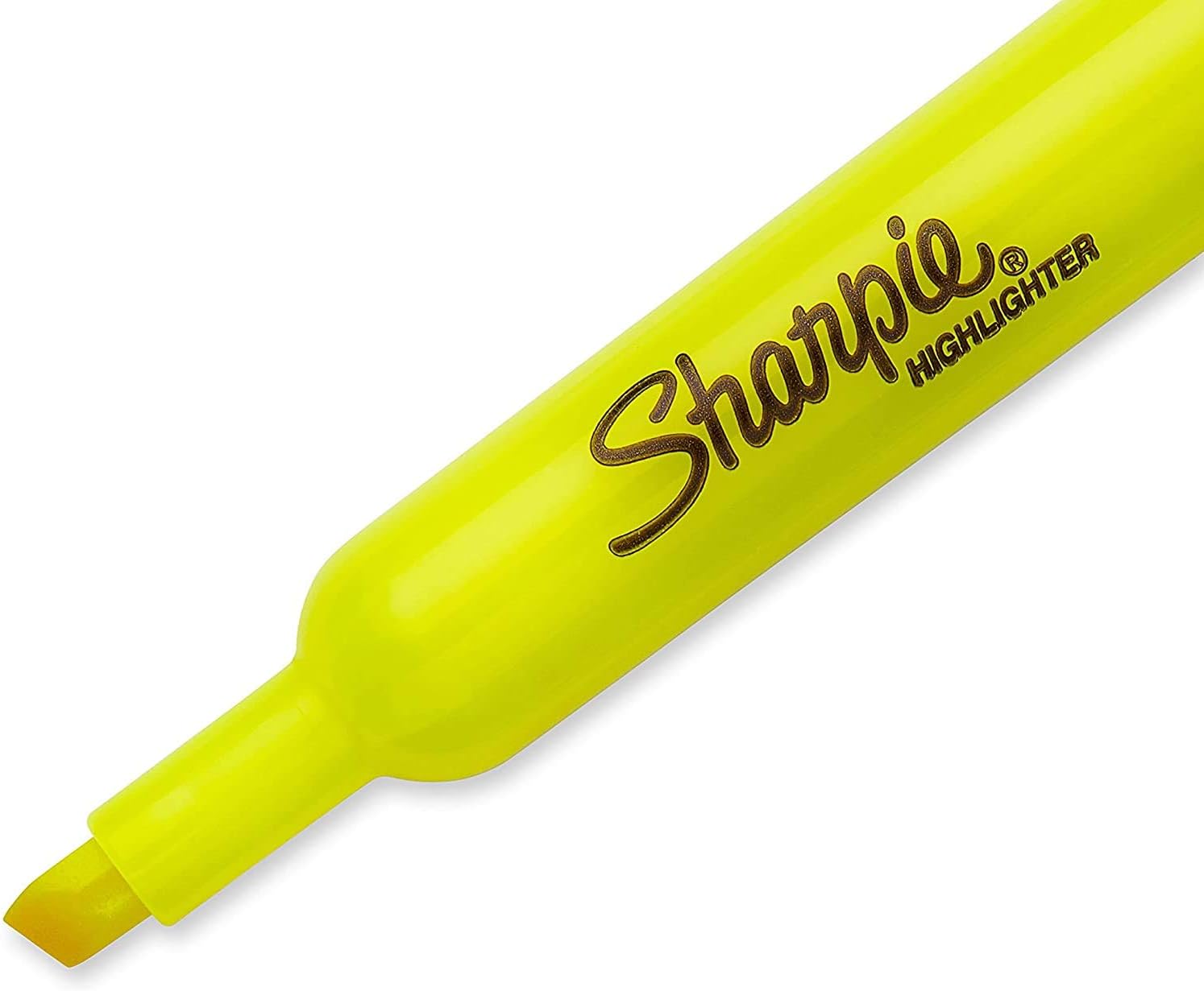 Sharpie Tank Highlighters | Chisel Tip Yellow Highlighter Pens, 12 Count : Office Products