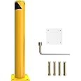 YITAMOTOR Safety Bollard Post, 36" x 4.5" Steel Bollards, Parking Bollard for Warehouse, Yellow, 1PACK