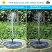 SOARAISE Solar Fountain with Battery Pack, 2.5W Powered Fountain Bird Bath Fountain Pump Free-Standing Outdoor Solar Panel Kits Water Pump for Birdbath, Garden, Pool, Pond