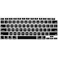 ProElife Ultra Thin Keyboard Cover Skin for 2021-2020 MacBook Air 13 Inch Model A2337 Apple M1 Chip A2179 (U.S Layout) with Touch ID Accessories Keyboard Silicone Protective Skin (Black)