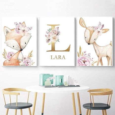 girl nursery canvas wall art