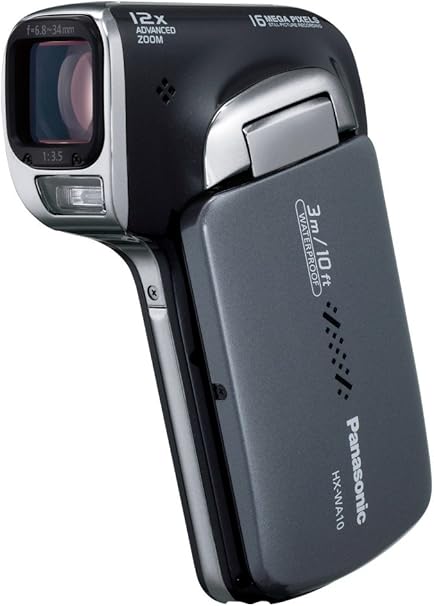 Amazon パナソニック 防水デジタルムービーカメラhx Wa10 サンターンブラック Hx Wa10 K ビデオカメラ 通販