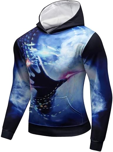 Amazon メンズ 服 春秋冬 Yindaity スウェット パーカー 柄 ヨガ 服 メンズ フード付き トレーニングウェア スポーツウェア ランニングウェア 長袖 無地 カジュアル スポーツ トレーナー フーディ アウター おしゃれ ゆったり 快適 トレーナー パーカー 通販