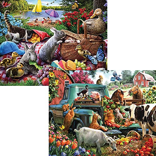 Bits and Pieces 4in1 Multi Pack 1000 Piece Jigsaw Puzzles for