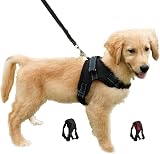 FUNKEEN PET HOUSE Dog Harness Adjustable No Pull XS Black Mesh Breathable