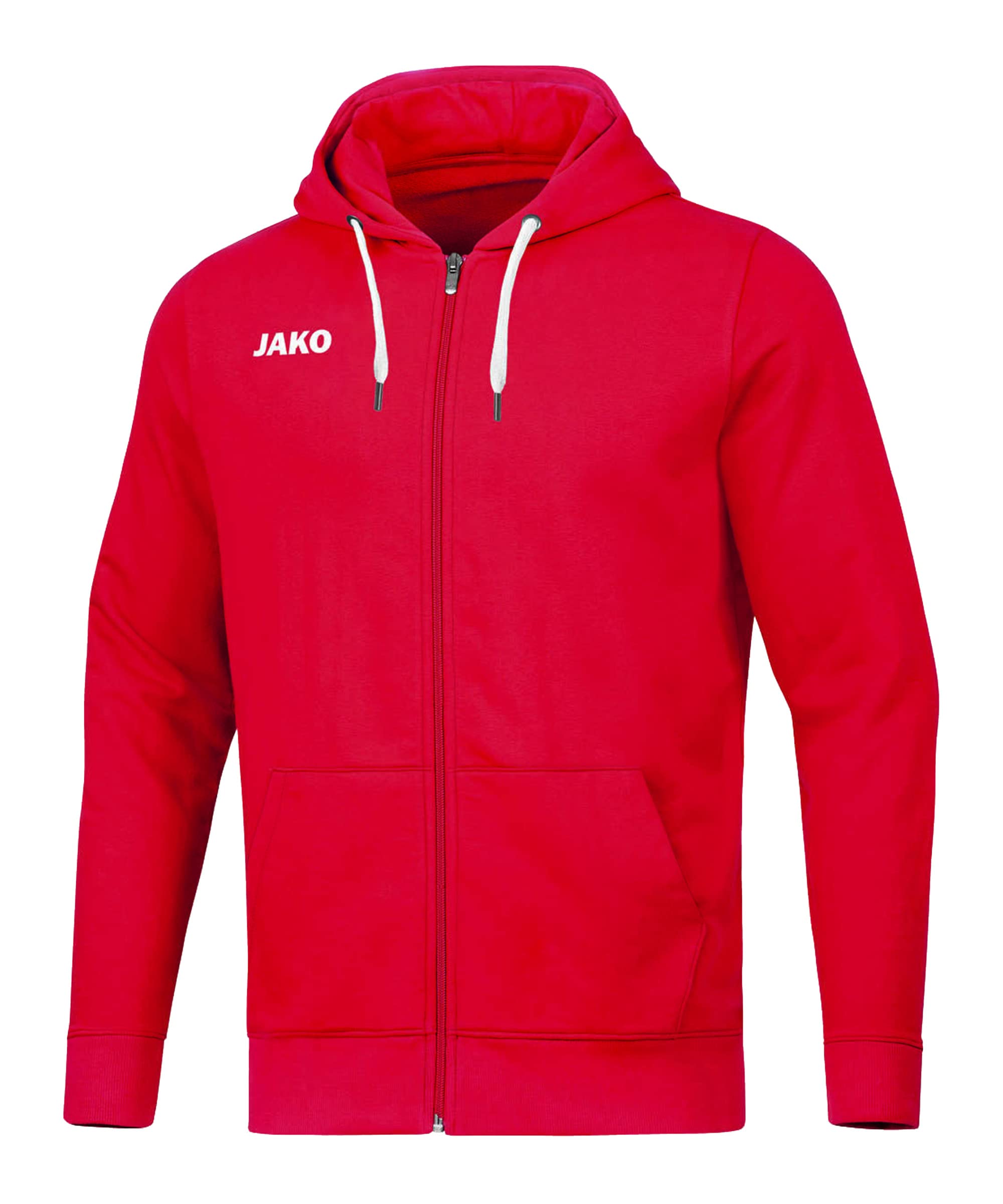 JAKO Men's Base Hooded Jacket, red, XL — image 1